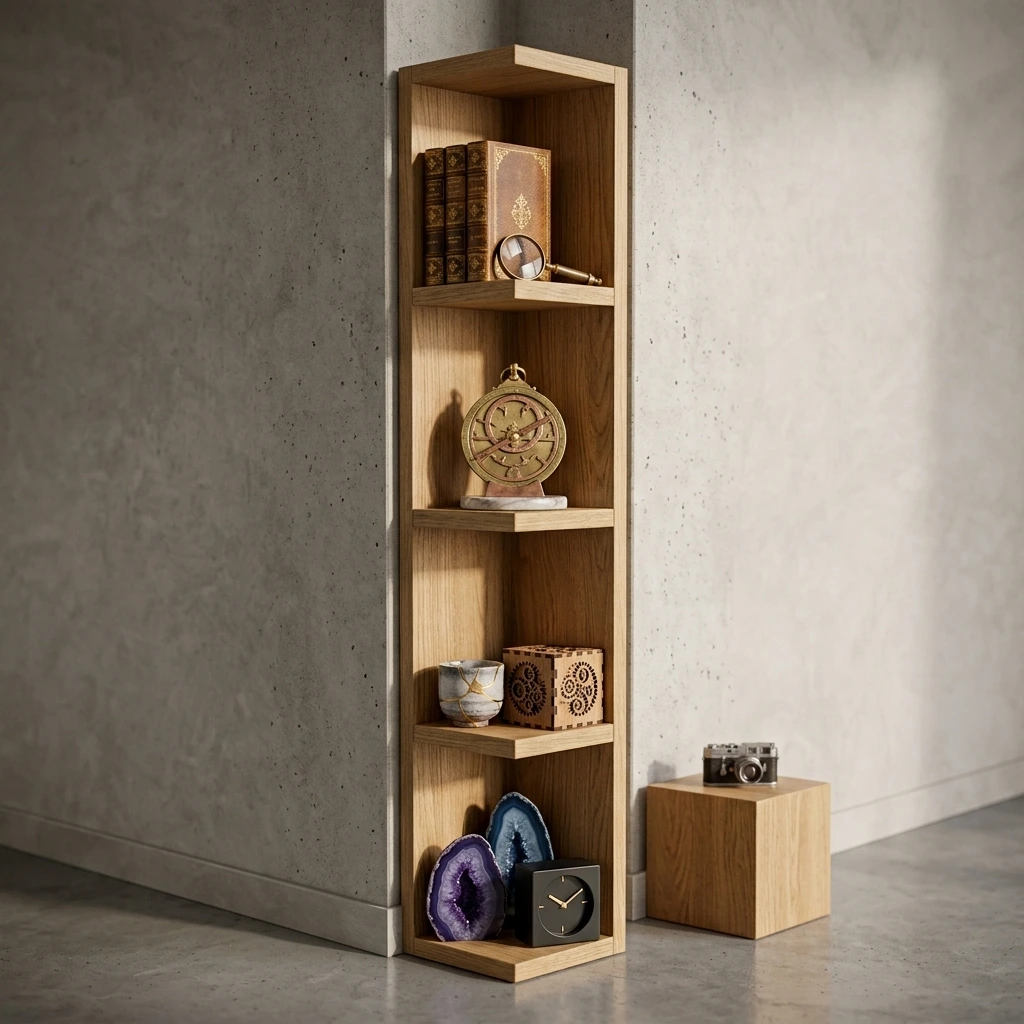 Decor Corner Wall Shelf for living room display