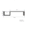 Dripped Living Lounge Drawing Room Floating Organizer Shelves Décor (Set of 2) - Image 4