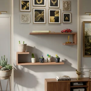 Hockey Floating Shelves set of 2 for living lounge decor