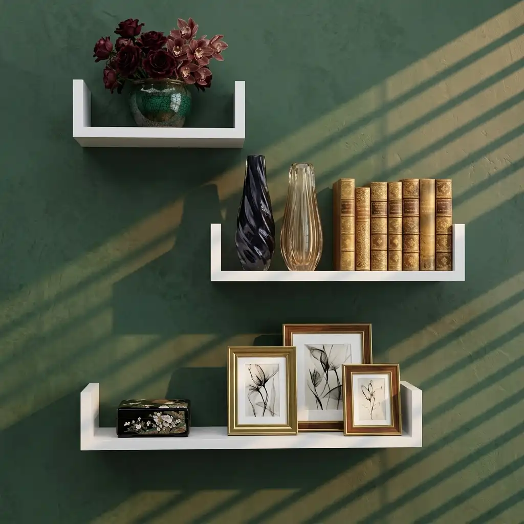 Lounge Living Room Floating Organizer Shelf Set of 3