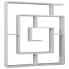 Wooden straight white shelving Bookcase White - Image 2